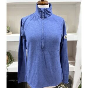 Kate Lord Performance 1/4 Zip Pullover Top Womens‎ medium blue golf pga